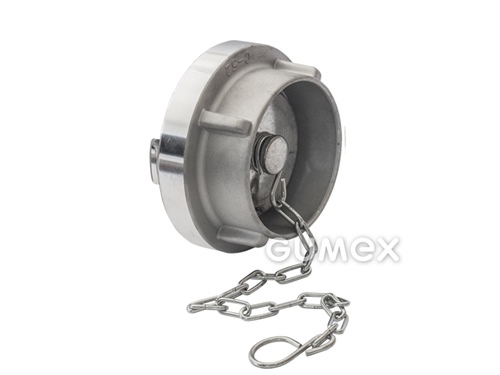 STORZ-AGRO Abdeckung mit Kette für Bajonettkupplung Typ D, 12bar, Dichtung SBR, Aluminiumguss, 